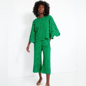 NWT Tuckernuck X Atlantic Pacific green lace pants